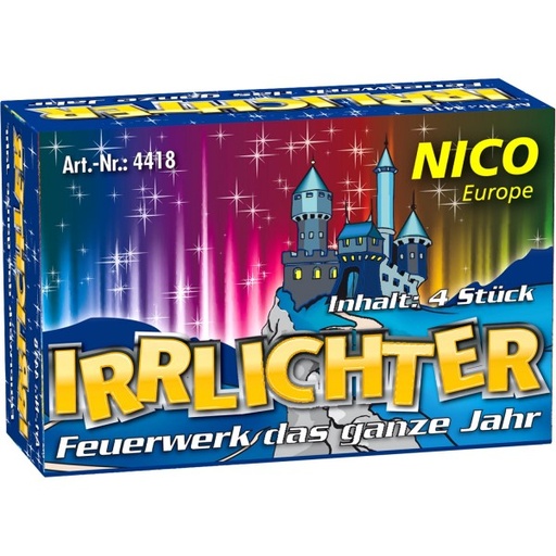 708. Irrlichter, 4 pièces par boîte