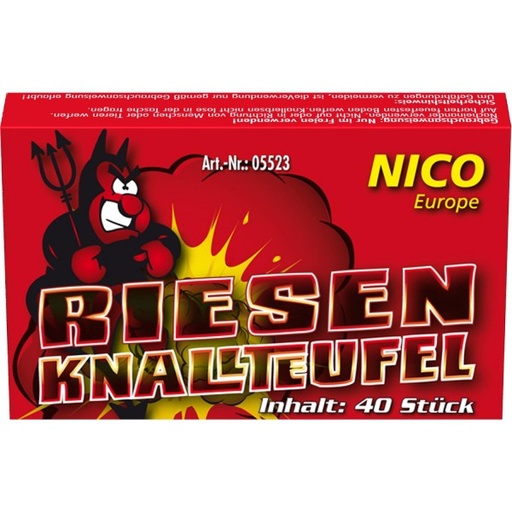 710. Riesen Knallteufel, 40 pièces par boîte